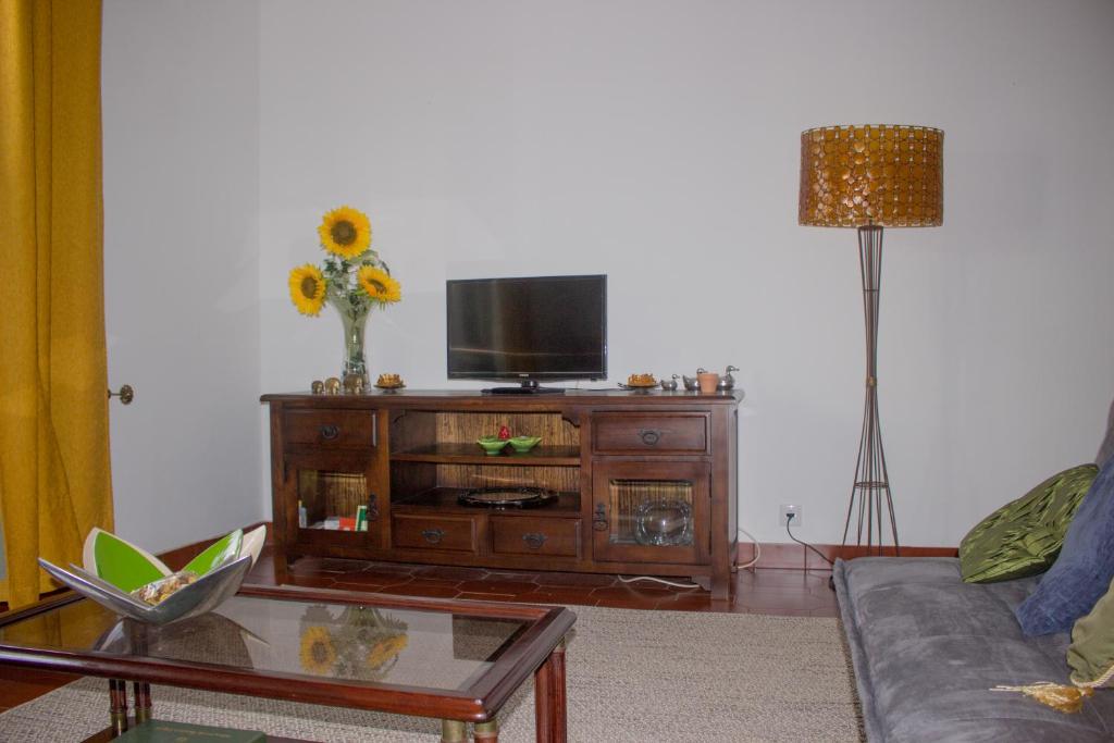 TV a/nebo společenská místnost v ubytování Casa da Margarida - Área Privada na Casa da Anfitriã