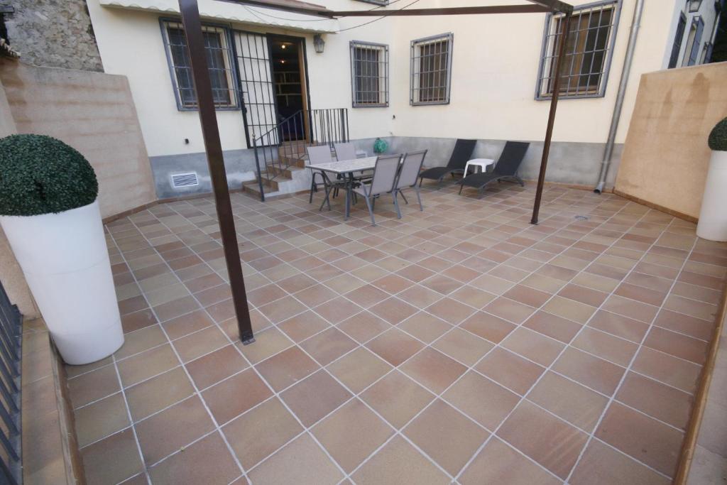 Balkón nebo terasa v ubytování Apartamentos Casas Colgadas