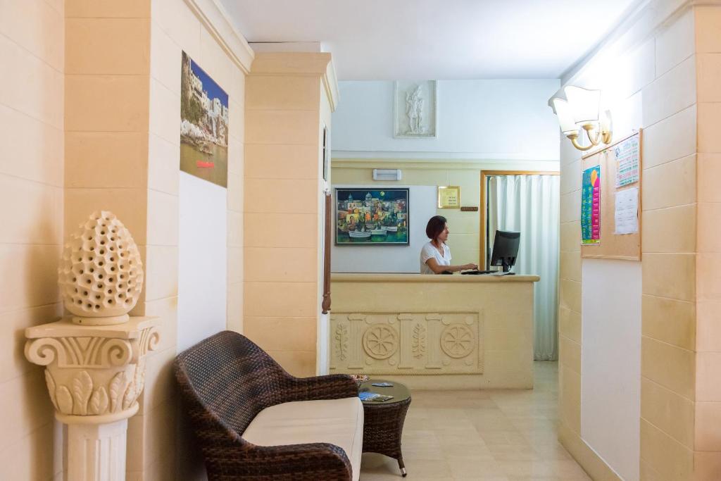 TV a/nebo společenská místnost v ubytování Hotel Seggio