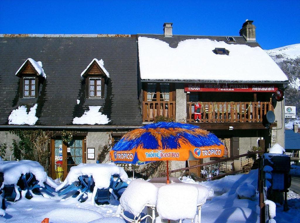 Auberge des Pyrénées durante el invierno