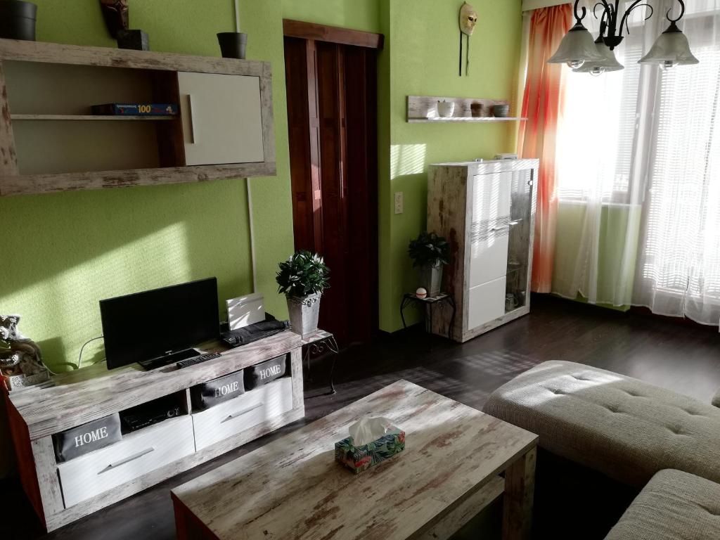 Kuchyň nebo kuchyňský kout v ubytování Appartement Schneerose