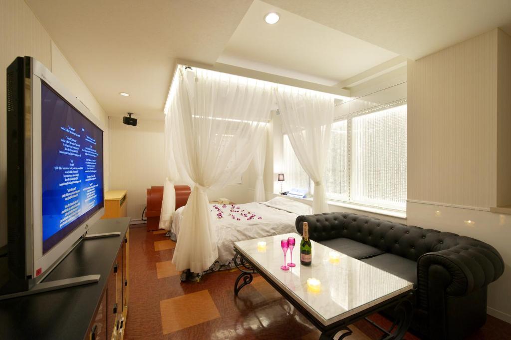 TV a/nebo společenská místnost v ubytování Hotel Park Inn (Adult Only)
