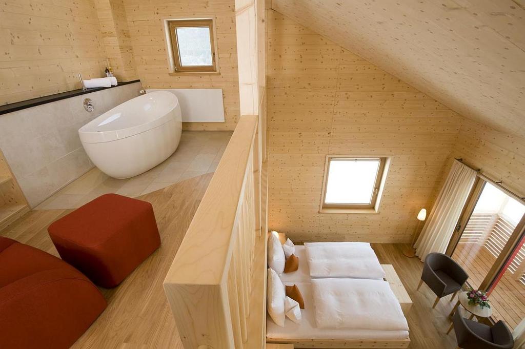 Koupelna v ubytování Biohotel Mattlihüs