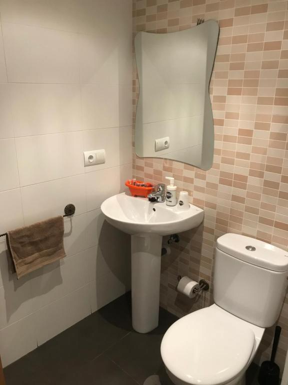 Koupelna v ubytování Hostal Las Eras
