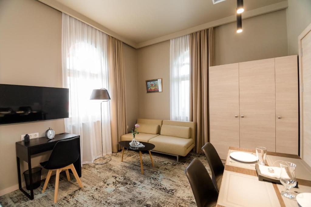 Posezení v ubytování Boutique Apart Hotel Adagio