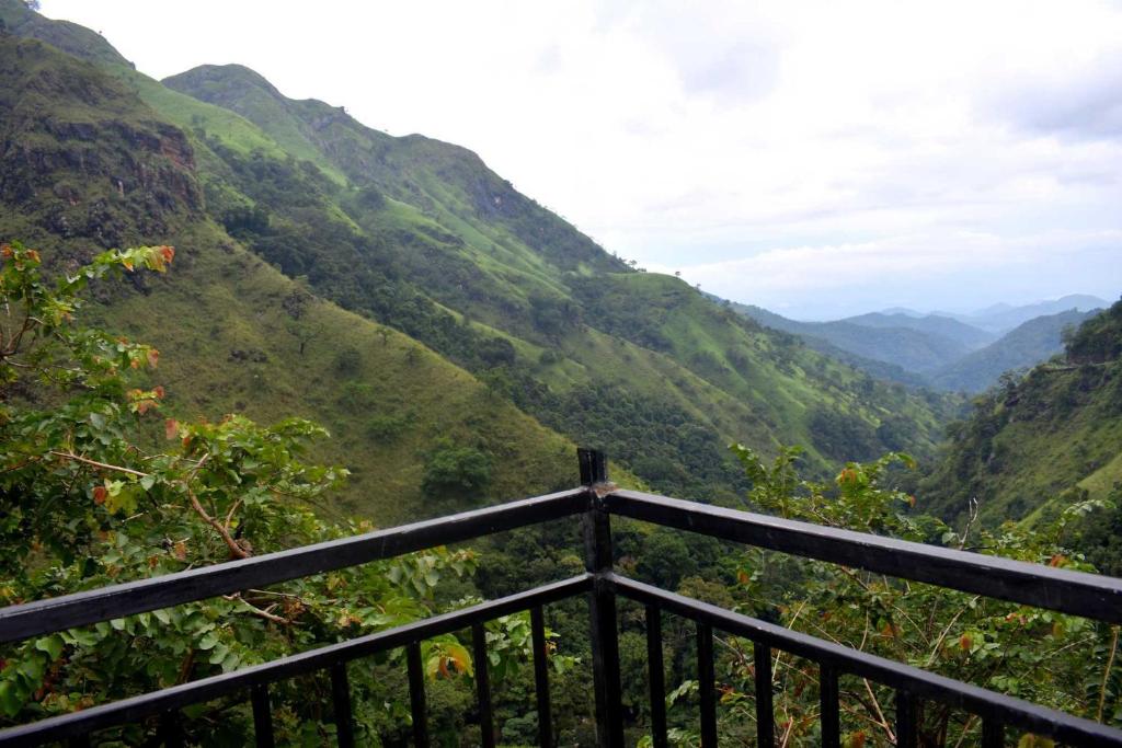a view of a mountain valley from a balcony at Herbage Natural Ella in Ella