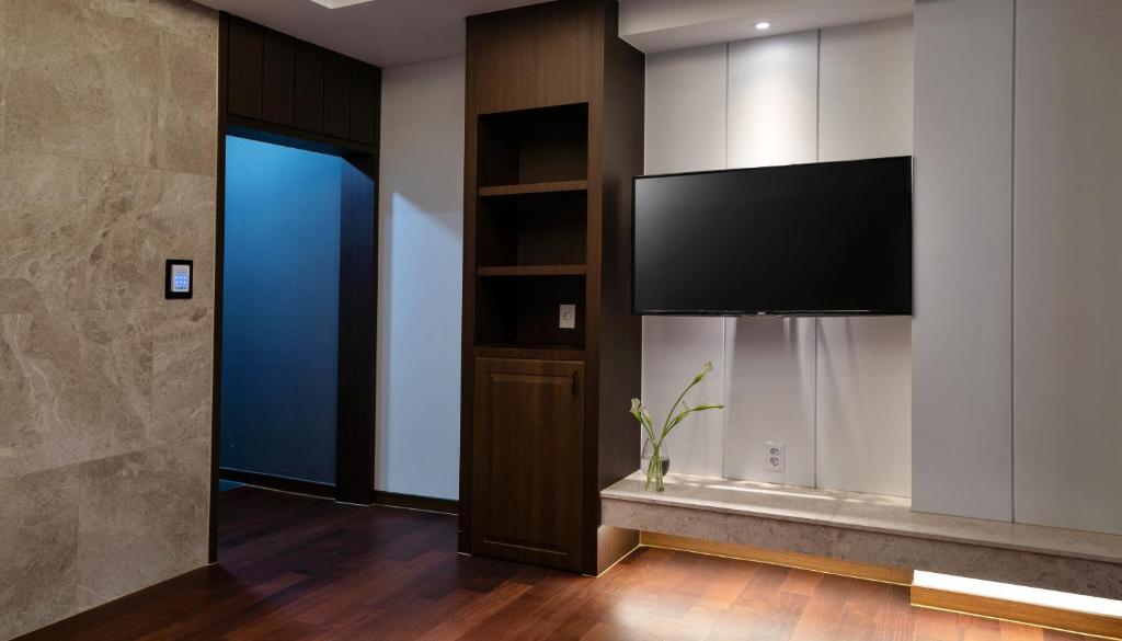 TV a/nebo společenská místnost v ubytování Hotel Artheim