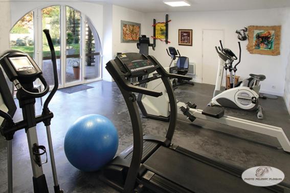 Fitness centrum a/nebo fitness zařízení v ubytování Le Continental