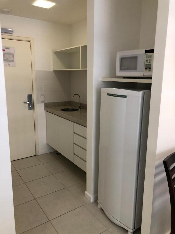  FLAT FUSION área de lazer completo e mini cozinha