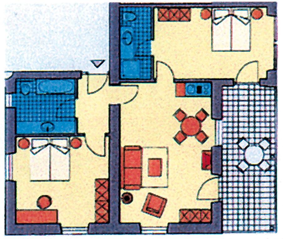 Půdorys ubytování Villa Engstler - Appartments