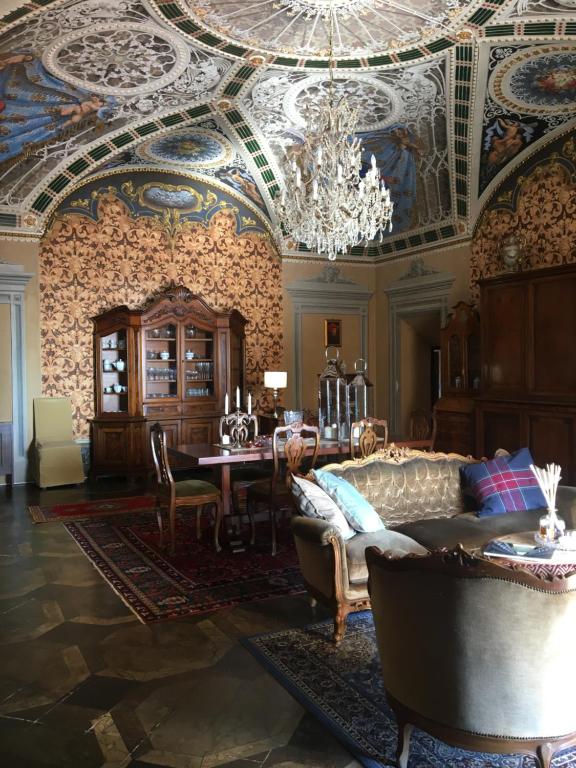 Posezení v ubytování B&B Il Gianduia