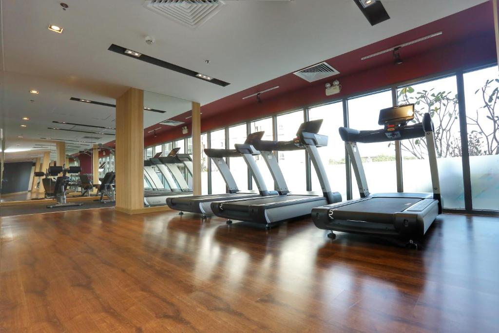 Fitness centrum a/nebo fitness zařízení v ubytování Citadines Central Binh Duong
