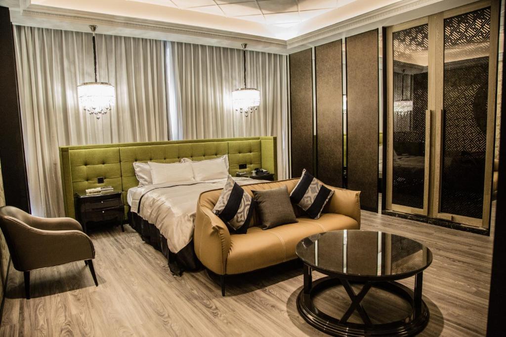 Posezení v ubytování Kumotsuki Motel