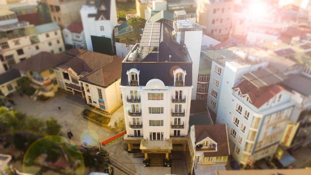 Nespecifikovaný výhled na destinaci Dalat nebo výhled na město při pohledu z hotelu