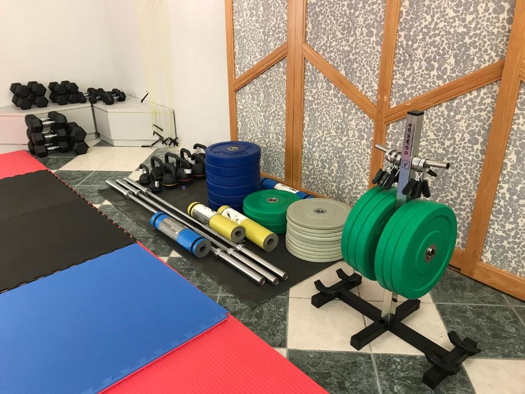 Fitness centrum a/nebo fitness zařízení v ubytování Hotel Parco Delle Rose