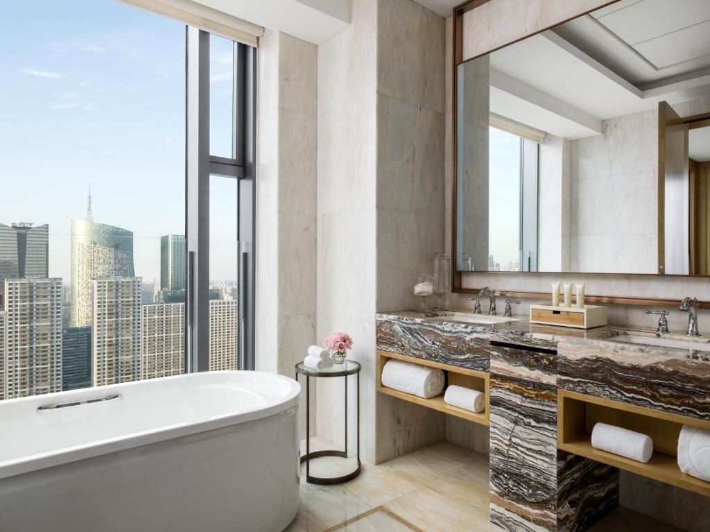Koupelna v ubytování The Langham, Hefei