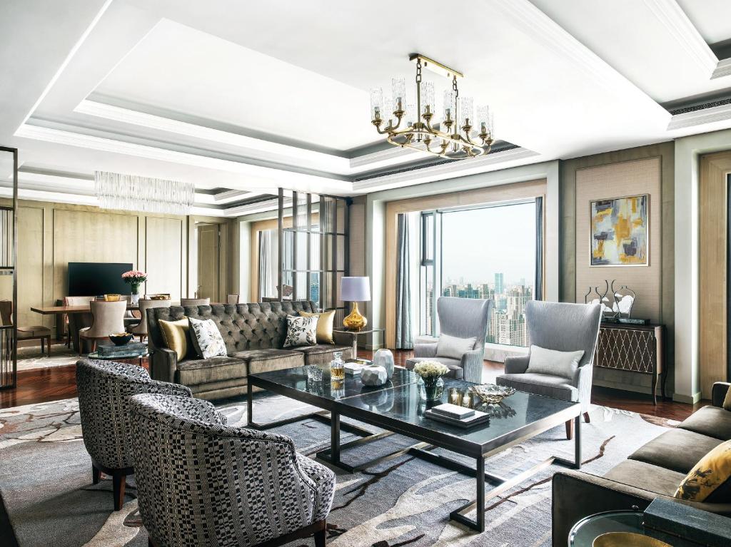Posezení v ubytování The Langham, Hefei