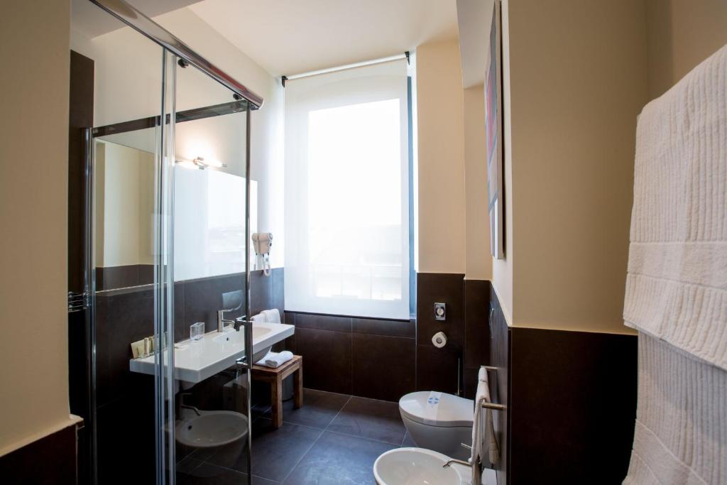 Koupelna v ubytování Hotel 900