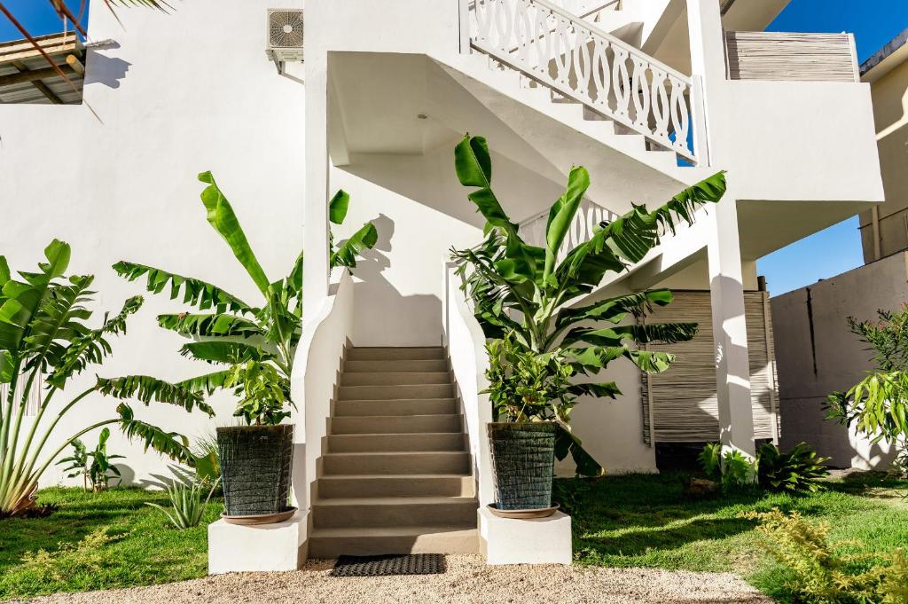Zahrada ubytování Le Mandala Moris Guesthouse Pointe aux Canonniers
