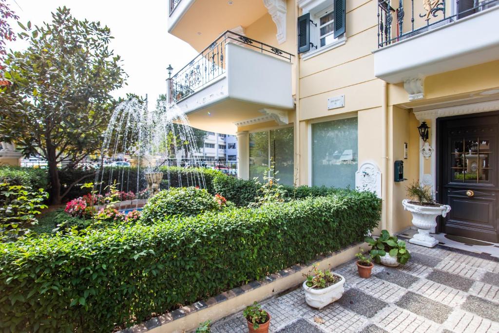 Zahrada ubytování Apartment in Kalamaria