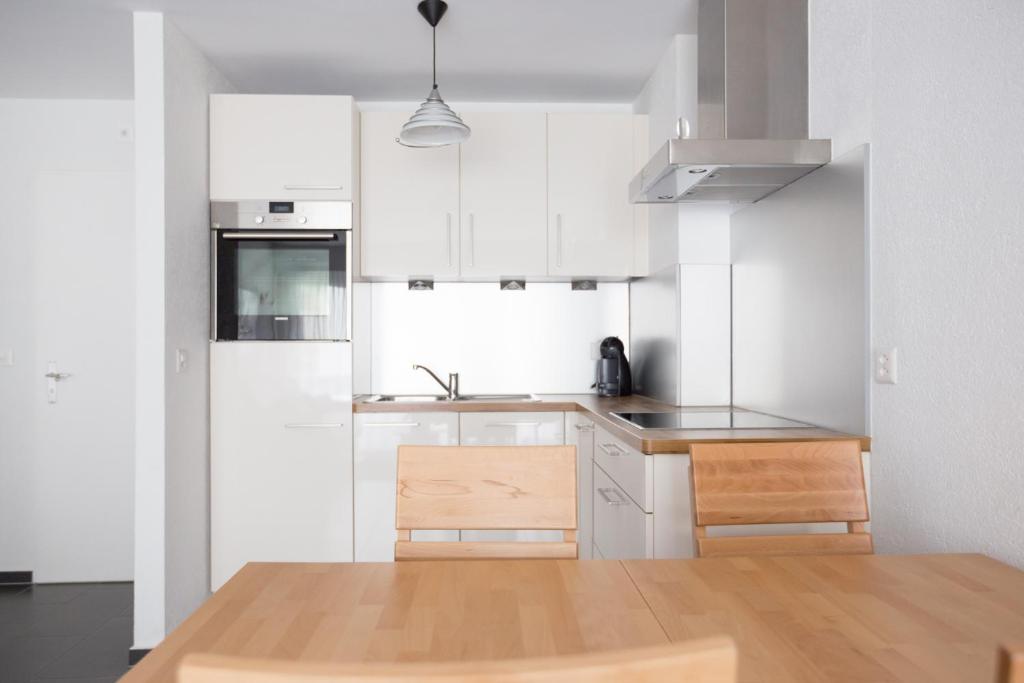 Kuchyň nebo kuchyňský kout v ubytování Haus Fortuna