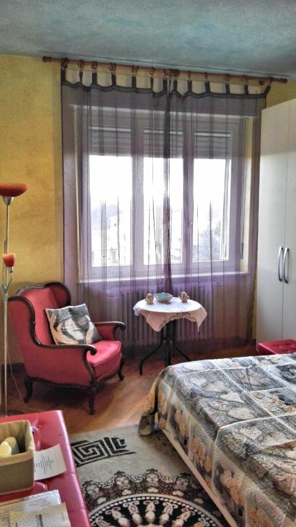 Postel nebo postele na pokoji v ubytování Luna del Belvedere