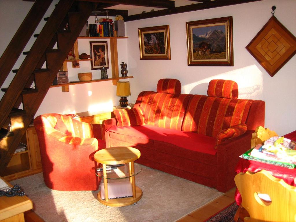 Posezení v ubytování Haus Gentiana A