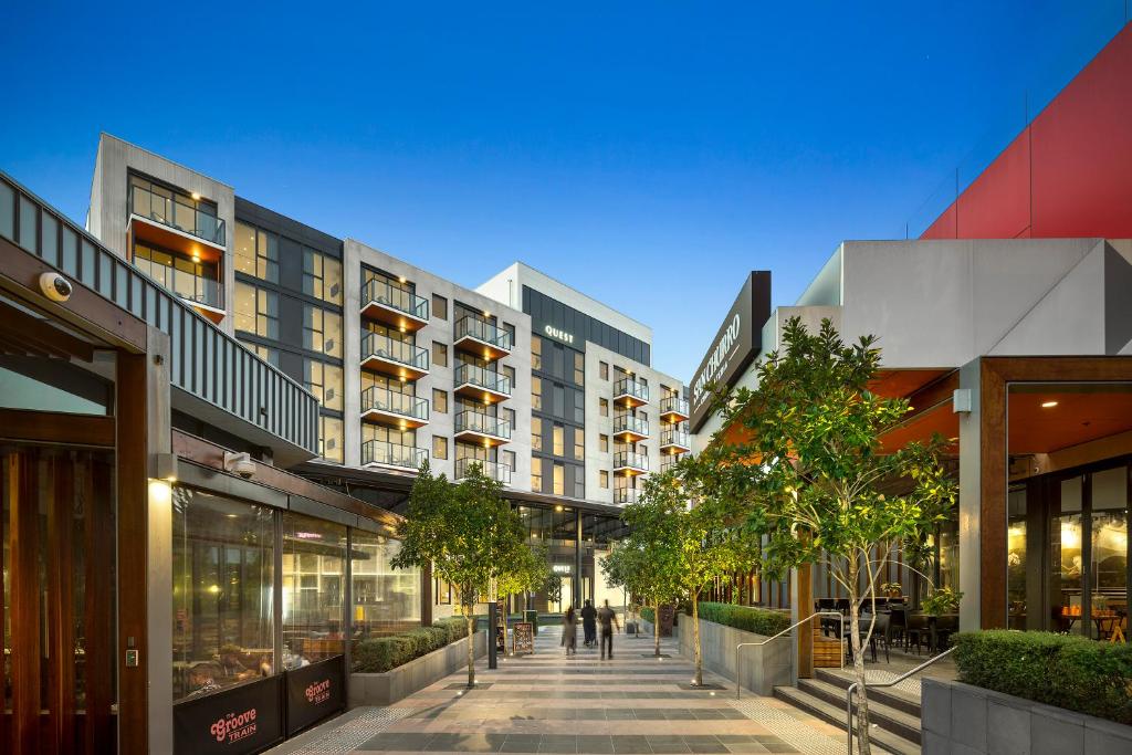 a street in a city with buildings at Quest Epping in Epping