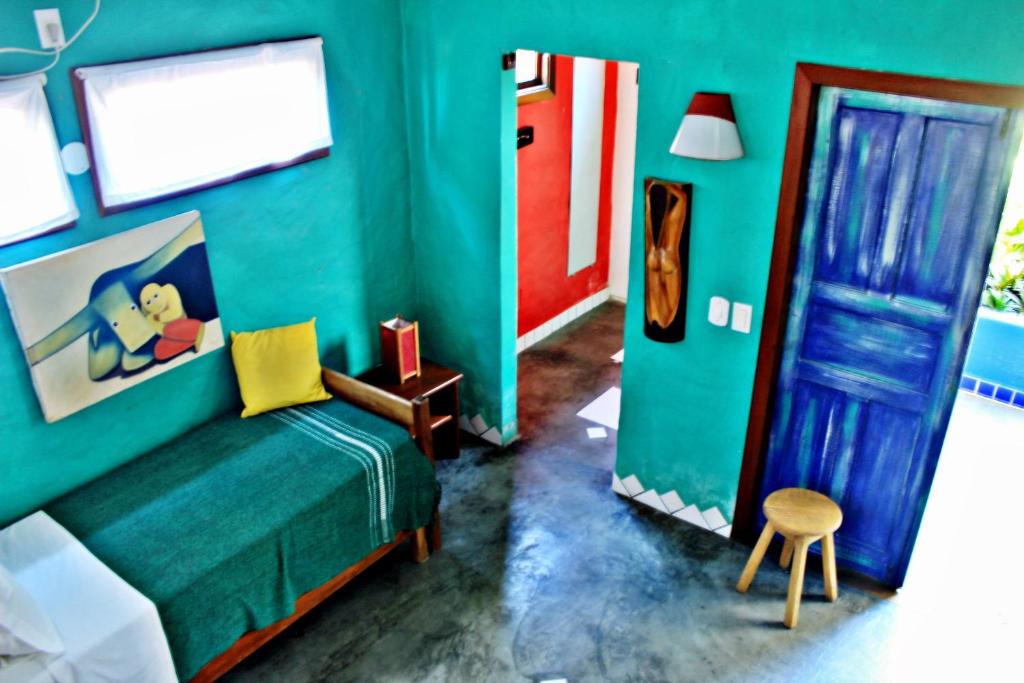 Posezení v ubytování Art Hotel Aos Sinos Dos Anjos