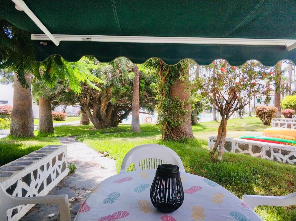 Zahrada ubytování Bungalow Playa del Inglés centre