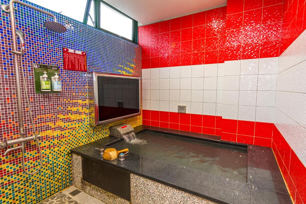 Koupelna v ubytování Ting-Shuai Motel