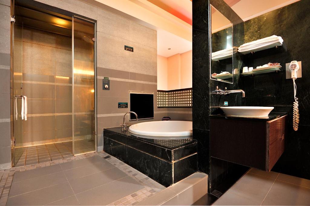 Koupelna v ubytování Jing Hwa Motel
