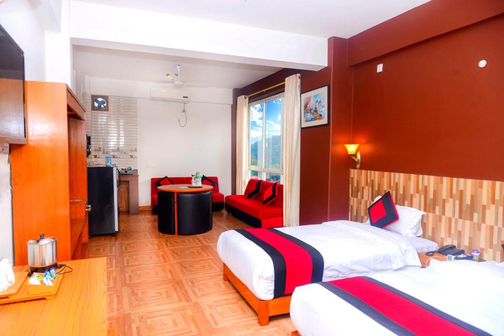 Letto o letti in una camera di Hotel City Inn - Mountain View