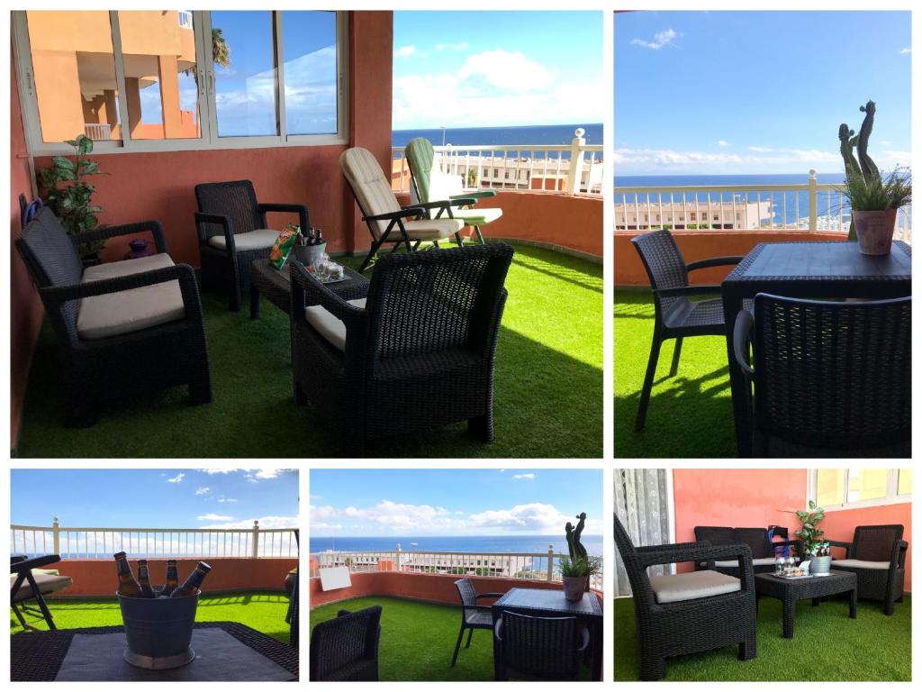 Balkón alebo terasa v ubytovaní Apartamento entero con vistas al mar en Radazul