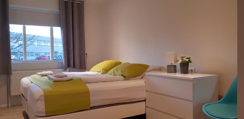 Postel nebo postele na pokoji v ubytování Apotek Guesthouse