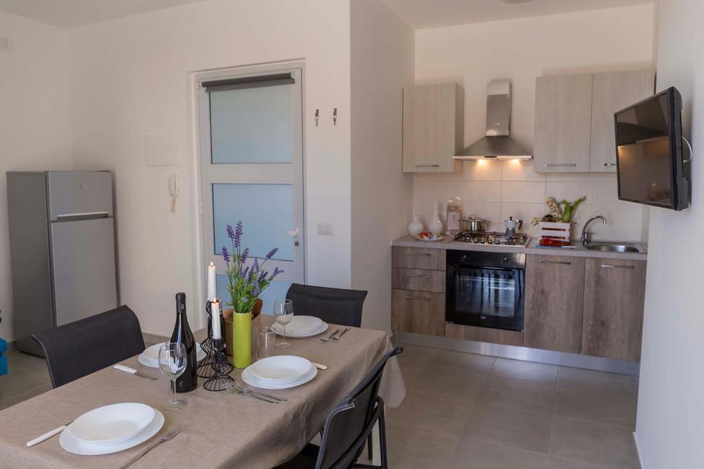 Dapur atau dapur kecil di MareinSicilia: Talia Residence