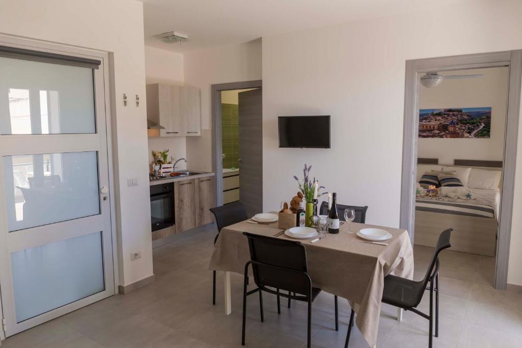 Dapur atau dapur kecil di MareinSicilia: Talia Residence