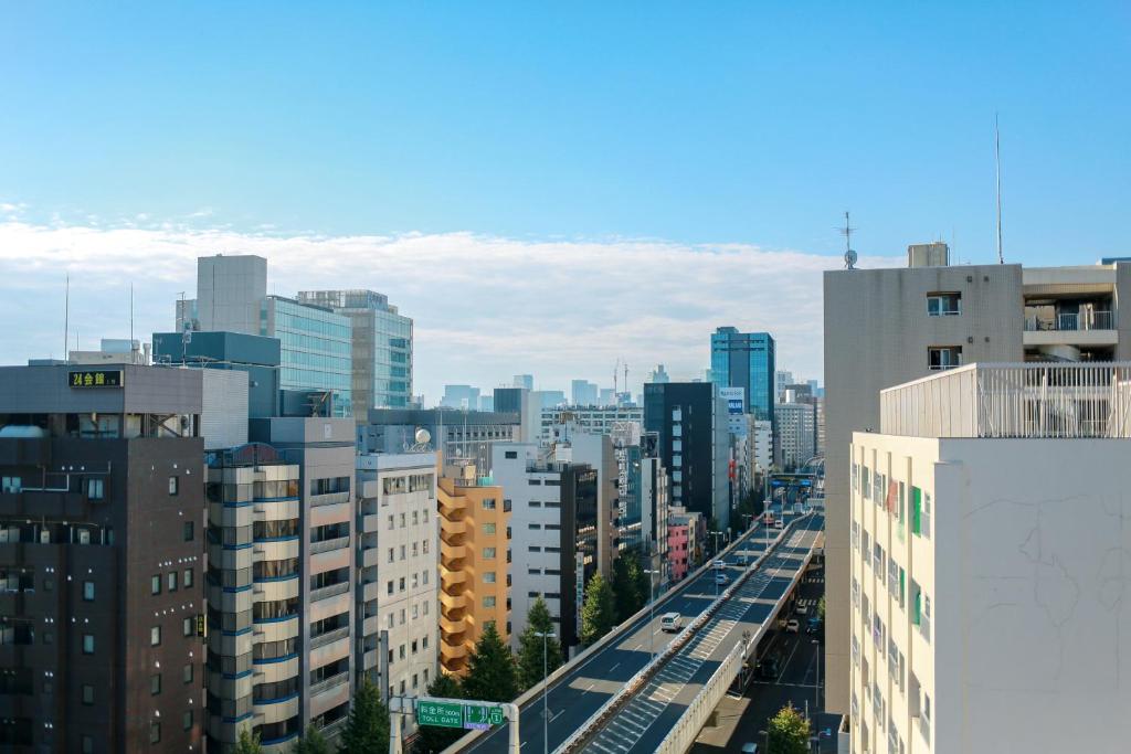 Nespecifikovaný výhled na destinaci Tokio nebo výhled na město při pohledu z hotelu