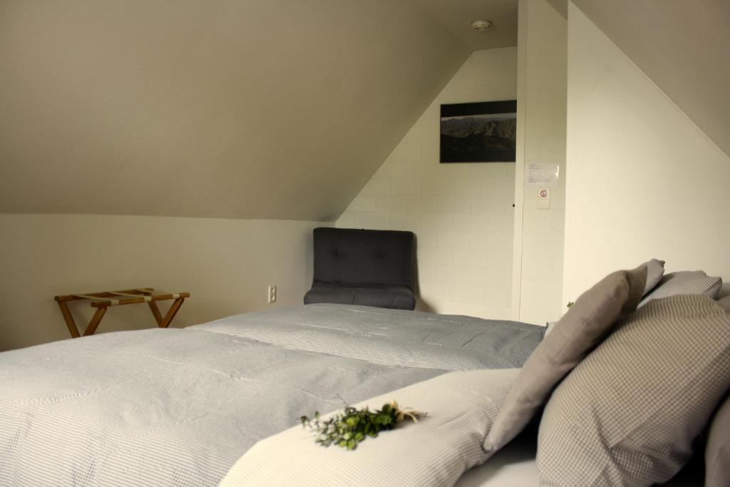Postel nebo postele na pokoji v ubytování B&B De Kastanjeboom