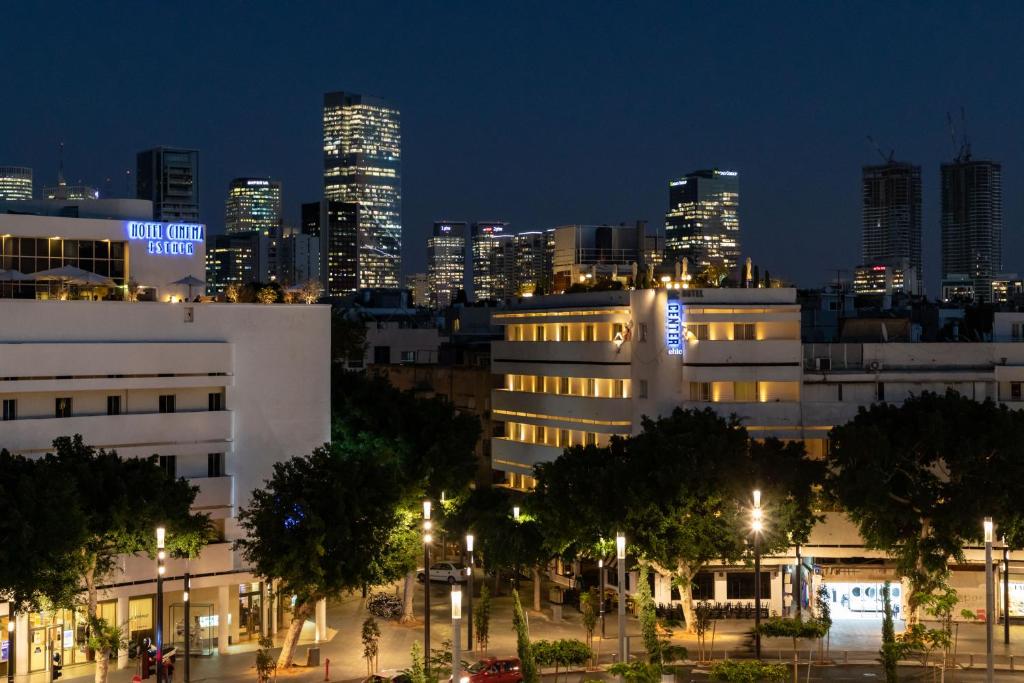 Nespecifikovaný výhled na destinaci Tel Aviv nebo výhled na město při pohledu z hotelu