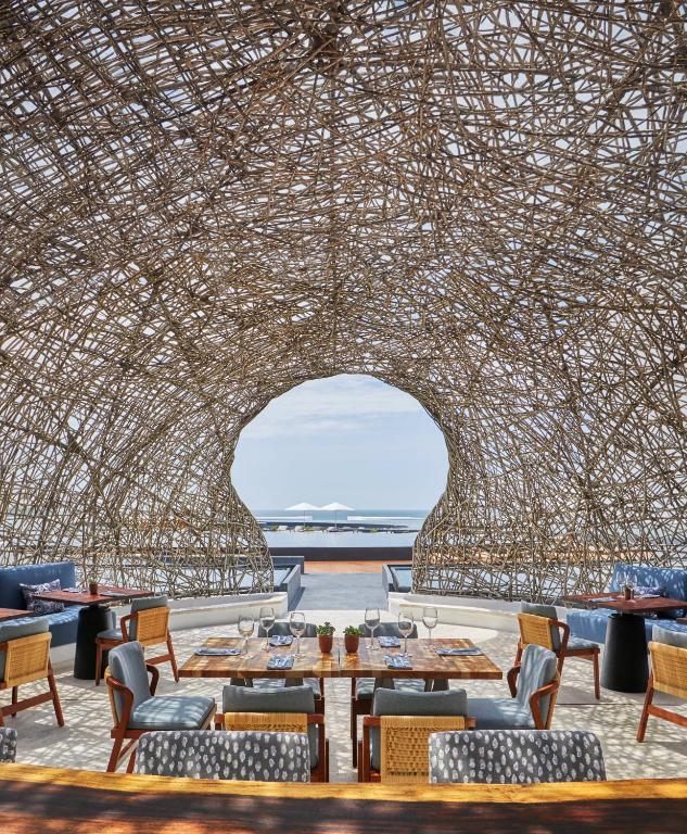 Uma área de estar em Viceroy Los Cabos