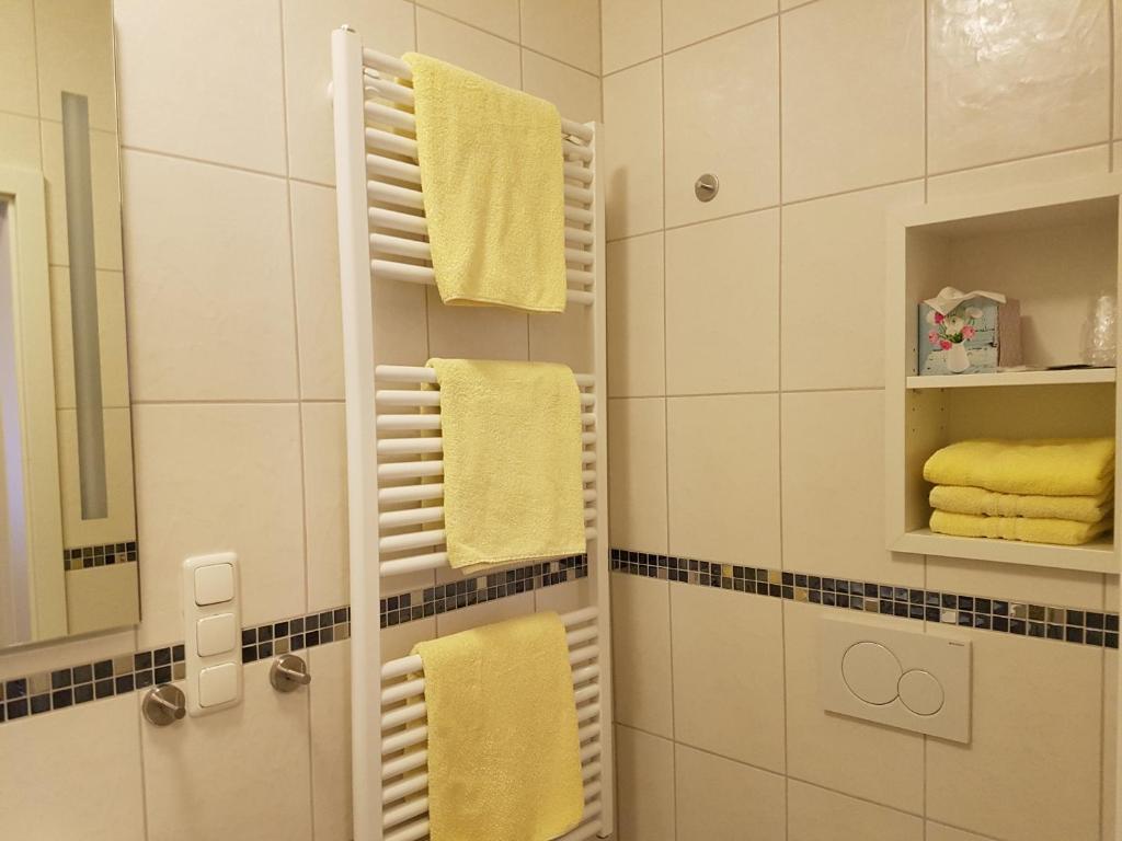 Koupelna v ubytování Hotel Am Kuhbogen