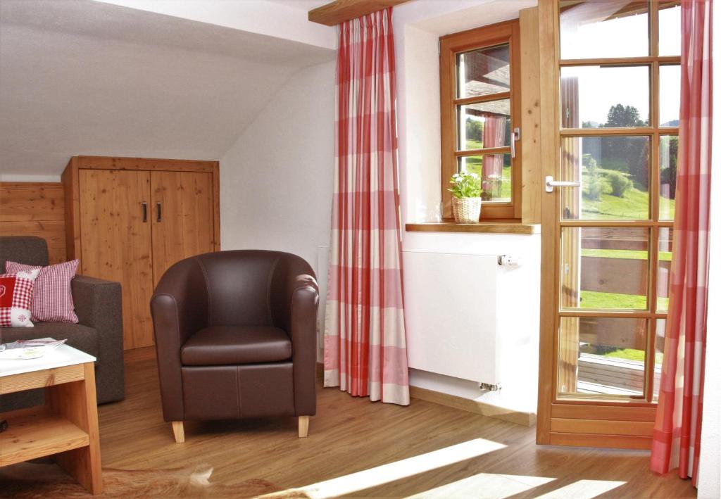 Posezení v ubytování Landhaus Alpenhof