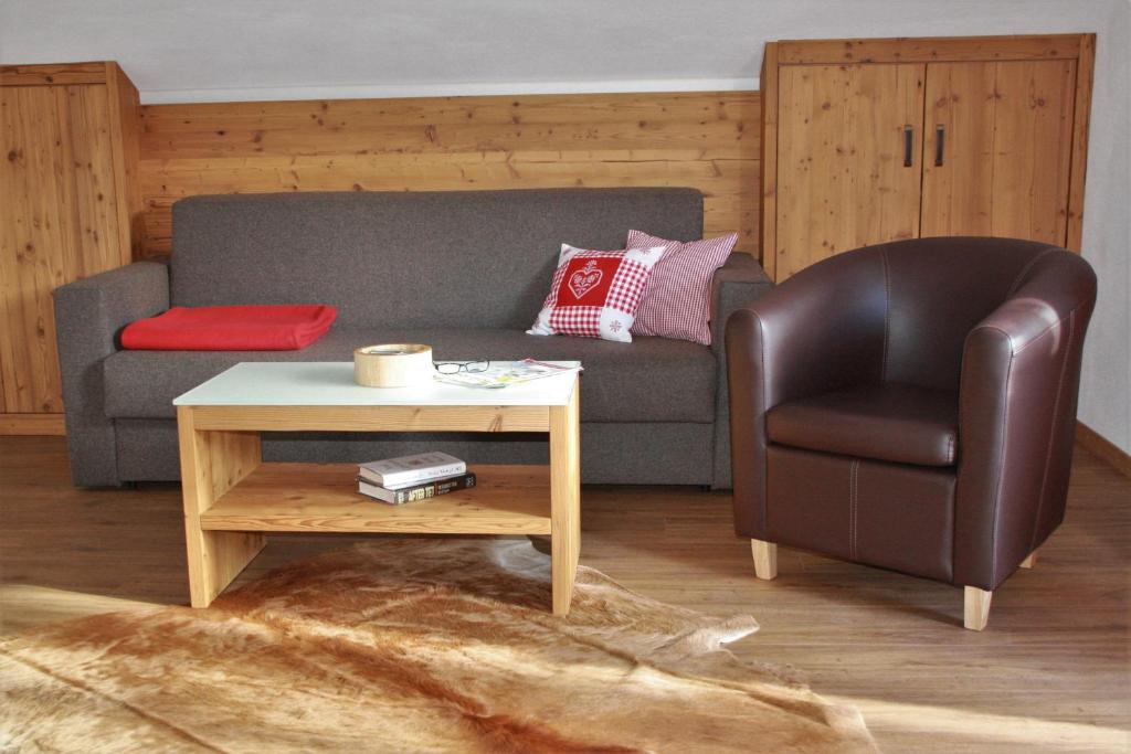 Posezení v ubytování Landhaus Alpenhof