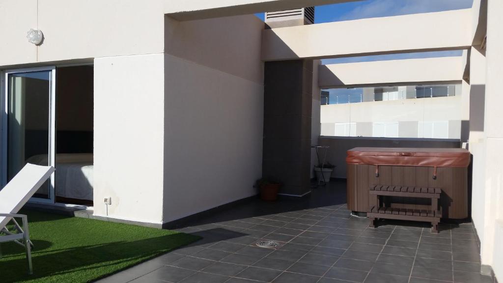Patio nebo venkovní prostory v ubytování Él Rome Duplex