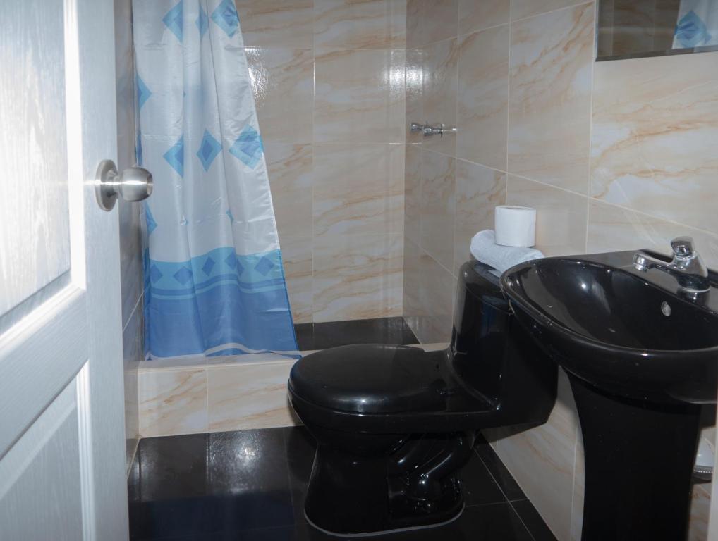 Koupelna v ubytování Hostal Sueños