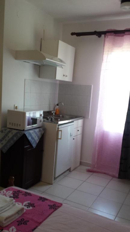 Kuchyň nebo kuchyňský kout v ubytování Eva Apartments