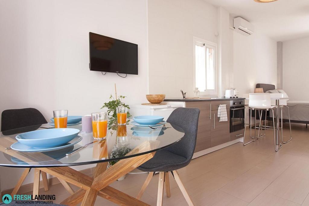 Telewizja i/lub zestaw kina domowego w obiekcie Rayito by FreshLanding