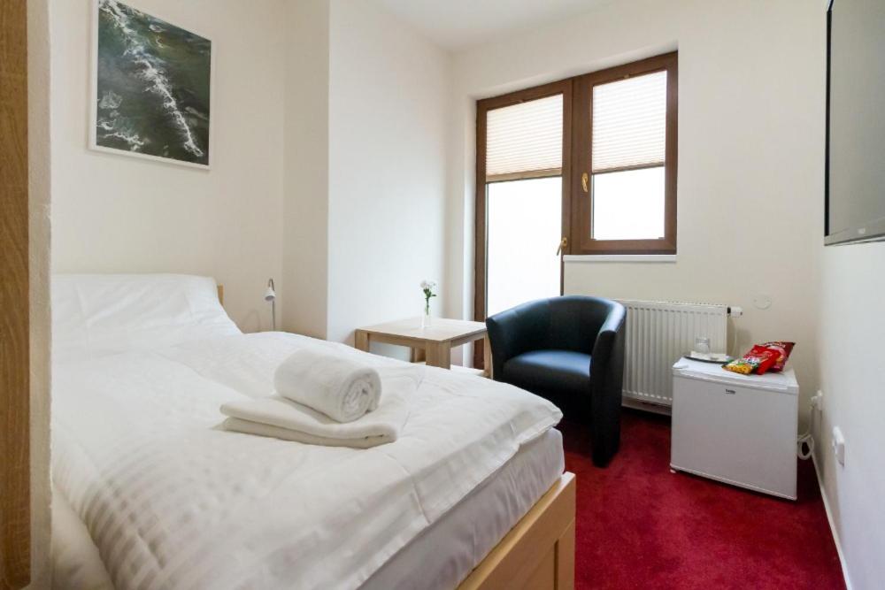 Postel nebo postele na pokoji v ubytování Hotel Ungar