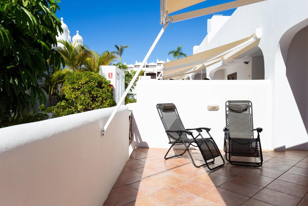 A balcony or terrace at Luxury Bungalow In Costa Adeje